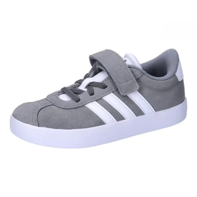 adidas VL Court 3.0 Hook And Loop Shoes Kids, Sneaker Unisex - Bambini e Ragazzi, Grey Three Cloud White Grey Two, 30 EU