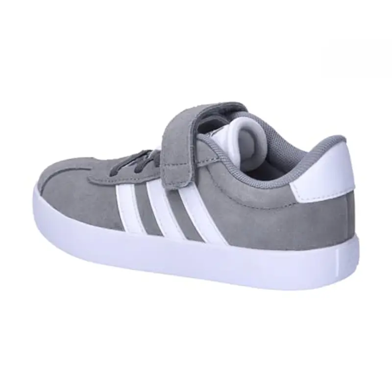 adidas VL Court 3.0 Hook And Loop Shoes Kids, Sneaker Unisex - Bambini e Ragazzi, Grey Three Cloud White Grey Two, 30 EU miniatura 3