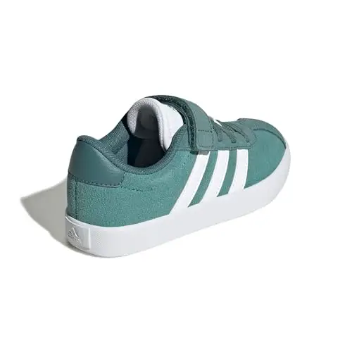 adidas VL Court 3.0 Hook And Loop Shoes Kids, Sneaker Unisex - Bambini e Ragazzi, Powder Teal Cloud White Preloved miniatura 3