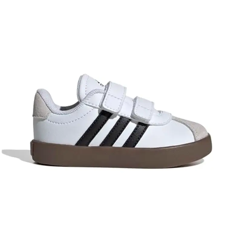 adidas VL Court 3.0 Shoes Infants, Scarpe Unisex-Bambini, Cloud White/Core Black/Grey One, 20 EU miniatura 2