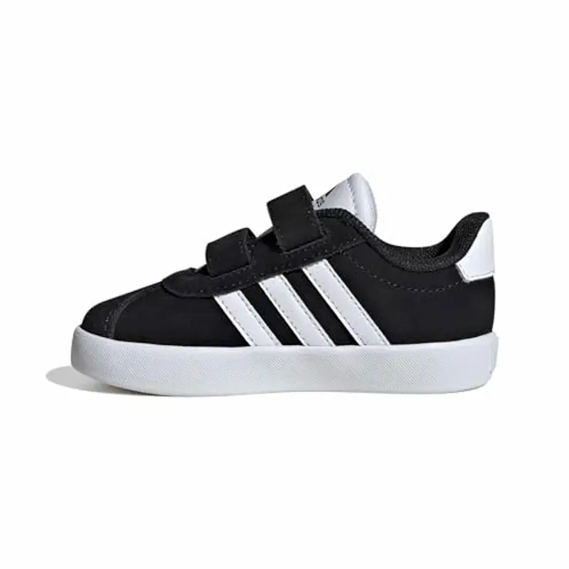 adidas VL Court 3.0 Shoes Infants, Scarpe Unisex-Bambini, Core Black/Cloud White/Core Black, 21 EU