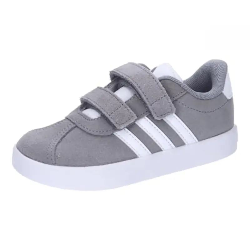 adidas VL Court 3.0 Shoes Infants, Scarpe Unisex-Bambini, Grey Three/Cloud White/Grey Two, 21 EU