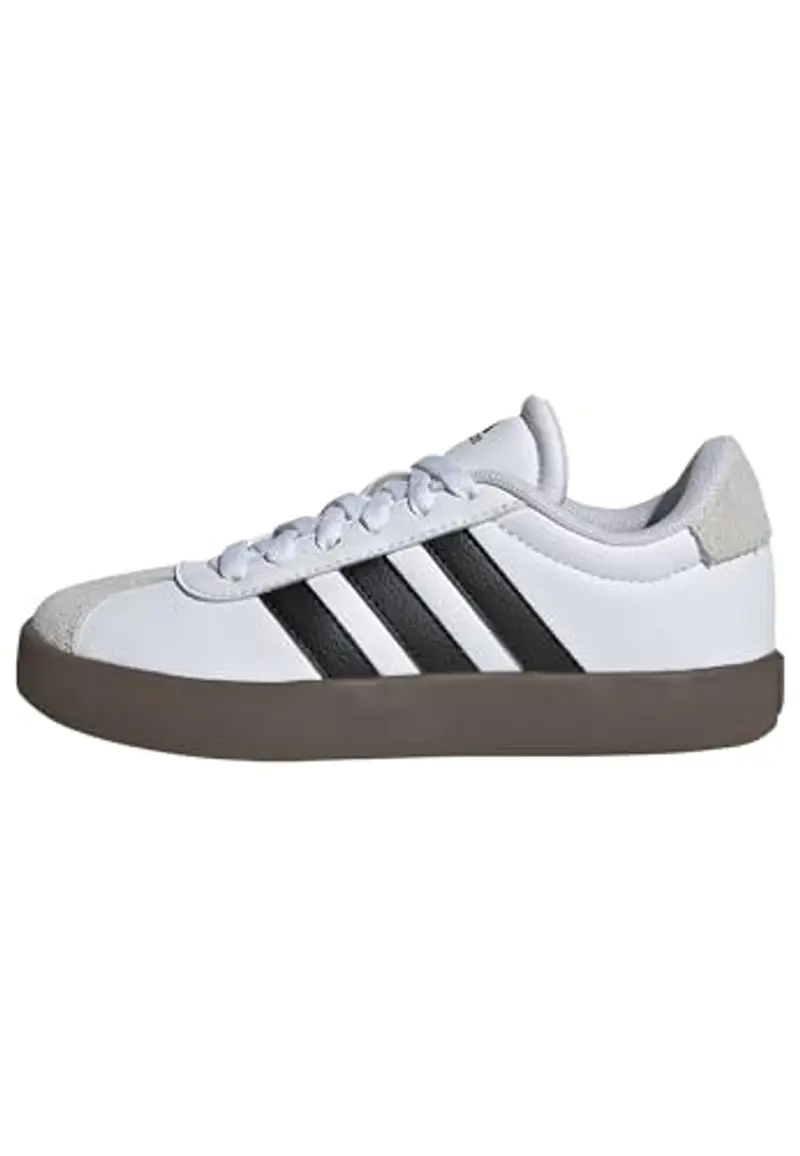 adidas VL Court 3.0 Shoes Kids, Scarpe Unisex - Bambini e Ragazzi, Cloud White Core Black Grey One, 37 1/3 EU