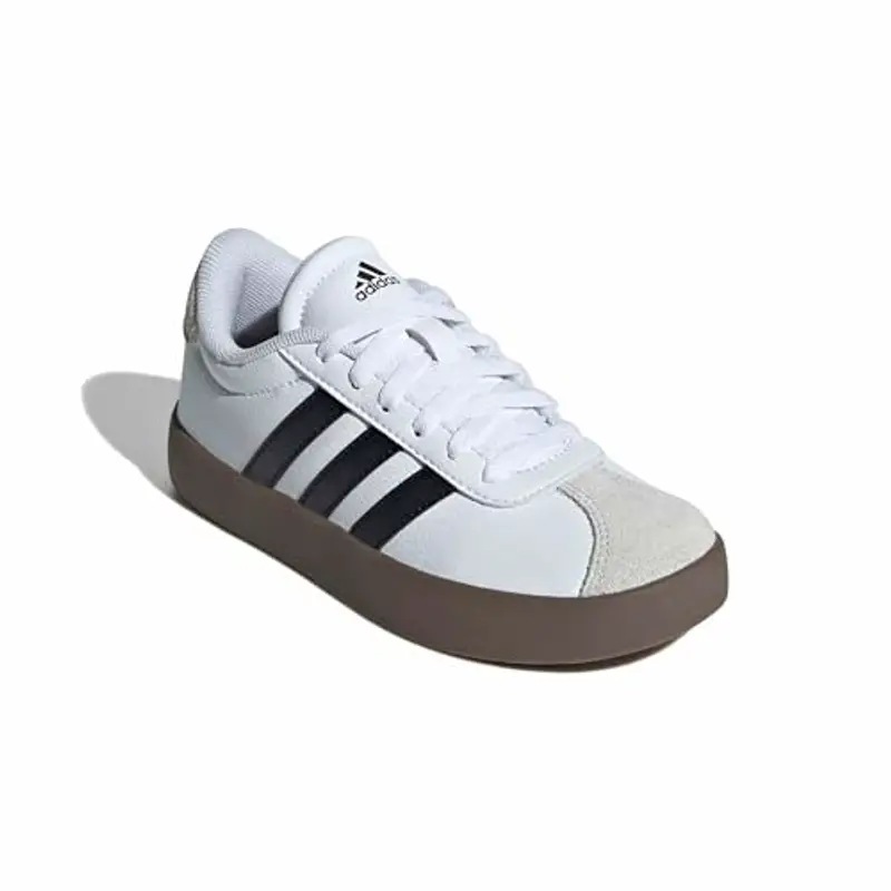 adidas VL Court 3.0 Shoes Kids, Scarpe Unisex - Bambini e Ragazzi, Cloud White Core Black Grey One, 37 1/3 EU miniatura 3