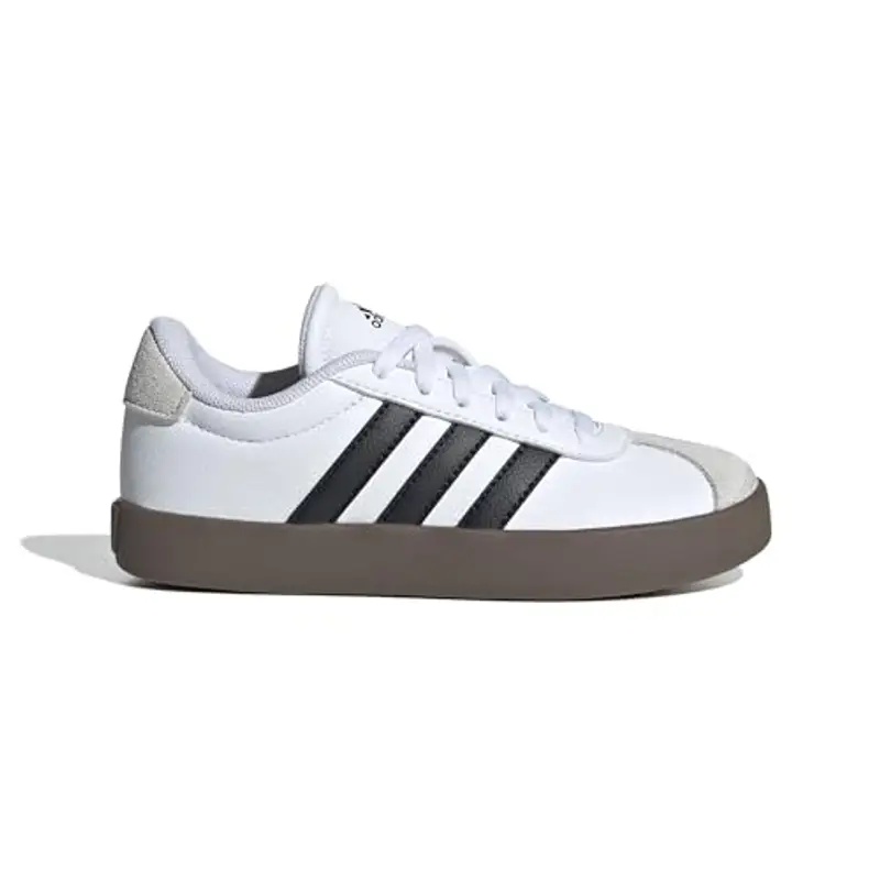 adidas VL Court 3.0 Shoes Kids, Scarpe Unisex - Bambini e Ragazzi, Cloud White Core Black Grey One, 38 EU miniatura 2