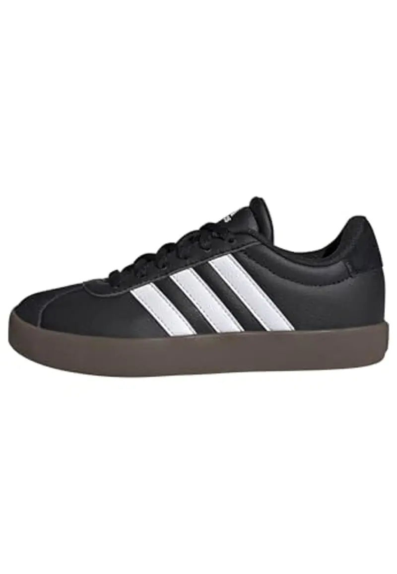 adidas VL Court 3.0 Shoes Kids, Scarpe Unisex - Bambini e Ragazzi, Core Black Cloud White Gum, 37 1/3 EU