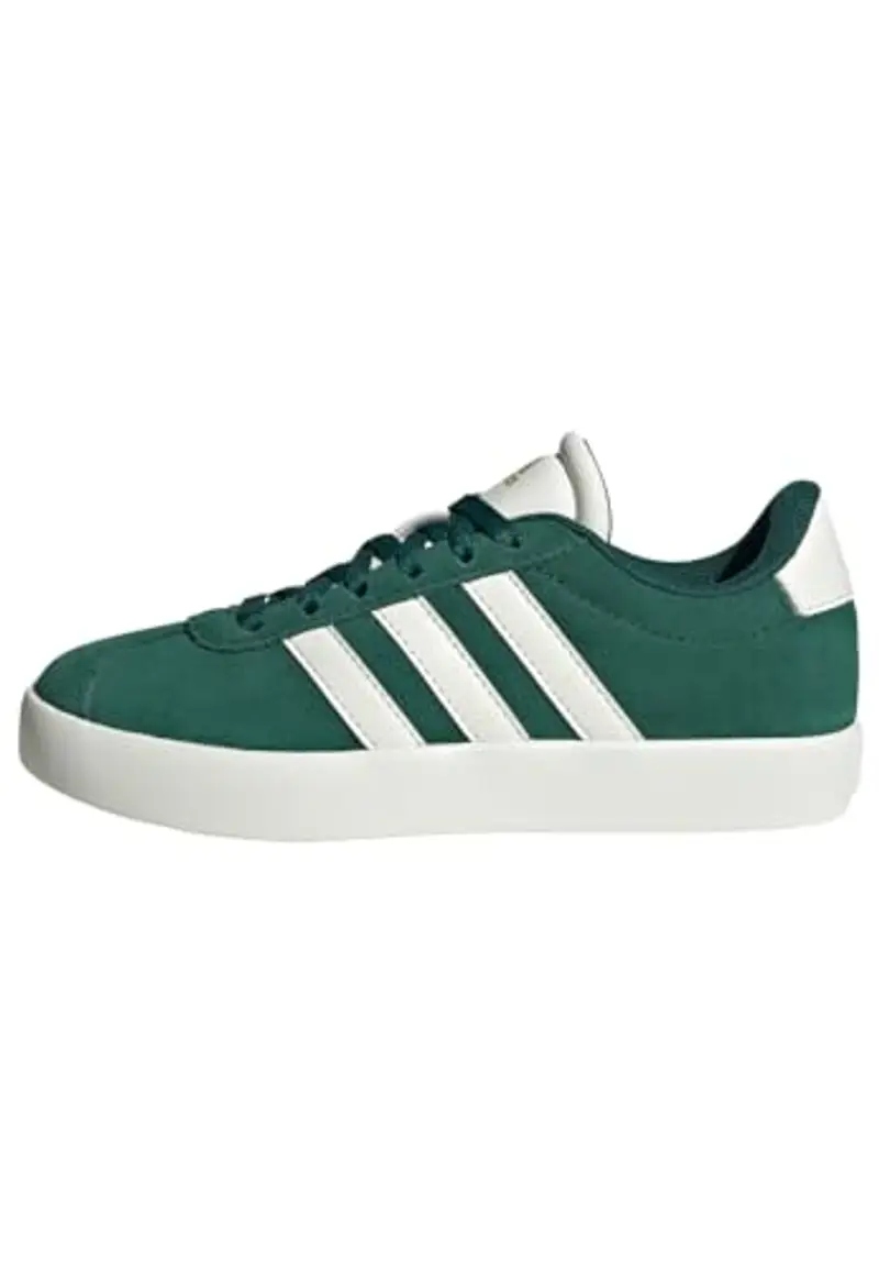 adidas VL Court 3.0 Shoes Kids, Scarpe Unisex - Bambini e Ragazzi, Green off White Gold Metallic, 35.5 EU