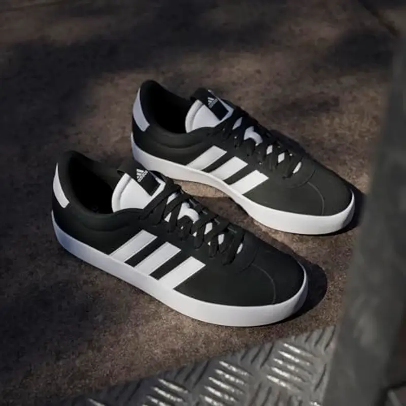 adidas VL Court 3.0 Shoes, Sneaker Uomo, Core Black Cloud White Core Black, 38 EU miniatura 2