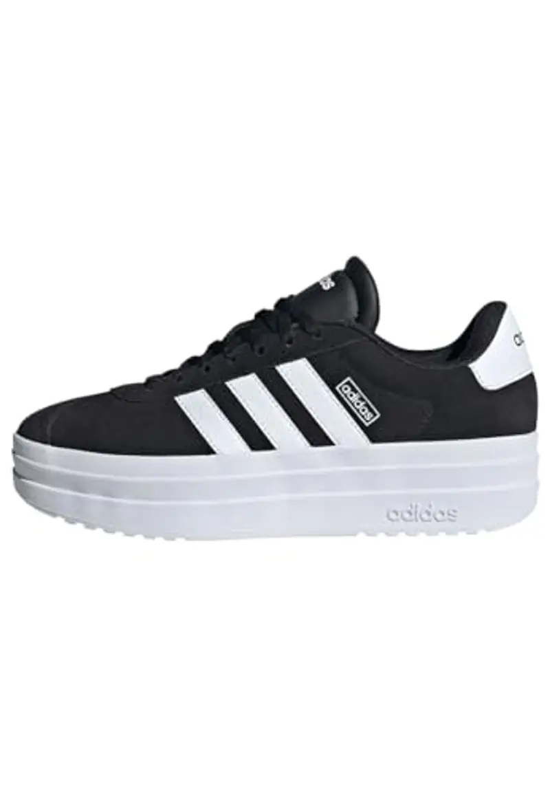 adidas VL Court Bold Shoes, Scarpe Donna, Core Black/Cloud White/Cloud White, 38 2/3 EU