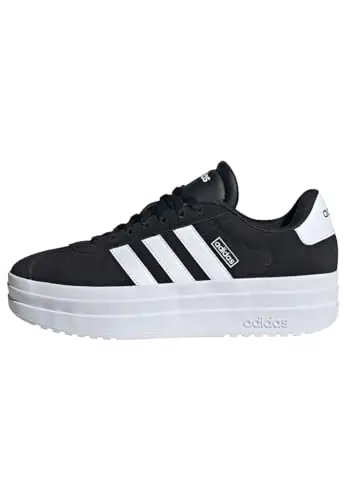 adidas VL Court Bold Shoes, Scarpe Donna, Core Black/Cloud White/Cloud White, 42 2/3 EU