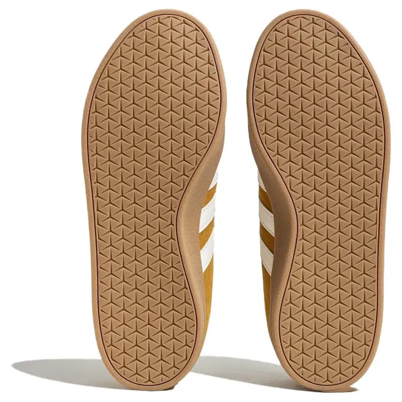 VL Court Classic Giallo Bianco Gomma Sneakers Unisex Calzature-Bianco JS4593 48 miniatura 4