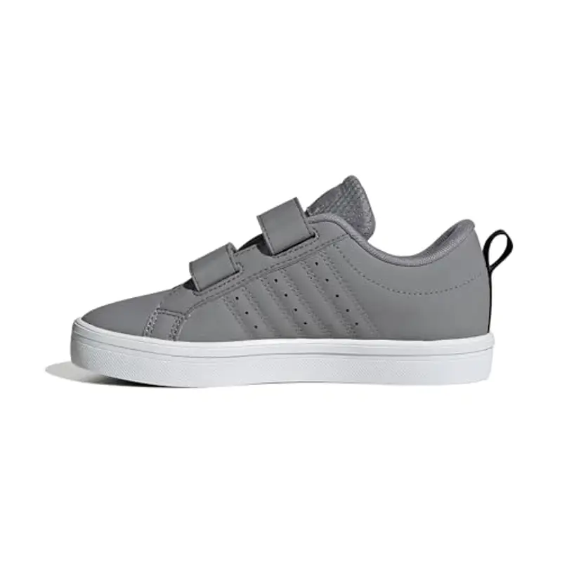 adidas VS Pace 2.0 Hook And Loop Shoes Kids, Scarpe, Grey Three/Core Black/Cloud White, 31.5 EU