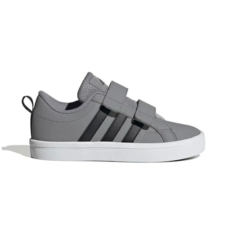 adidas VS Pace 2.0 Hook And Loop Shoes Kids, Scarpe, Grey Three/Core Black/Cloud White, 31.5 EU miniatura 2
