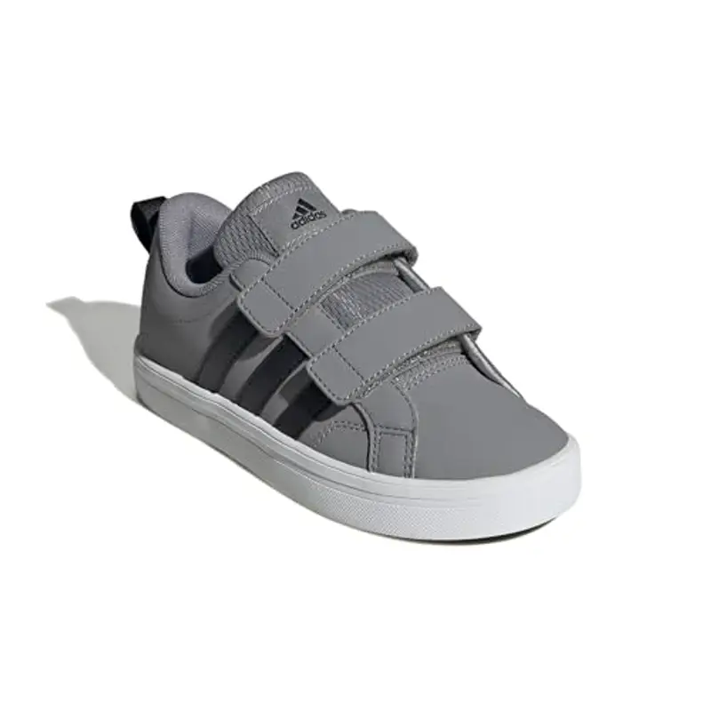adidas VS Pace 2.0 Hook And Loop Shoes Kids, Scarpe, Grey Three/Core Black/Cloud White, 31.5 EU miniatura 3