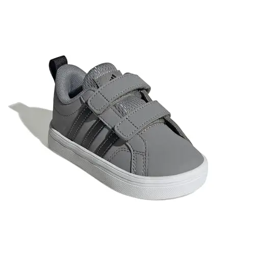adidas VS Pace 2.0 Shoes Infants, Scarpe da Tennis Unisex-Bambini, Grey Three/Core Black/Cloud White, 22 EU miniatura 3