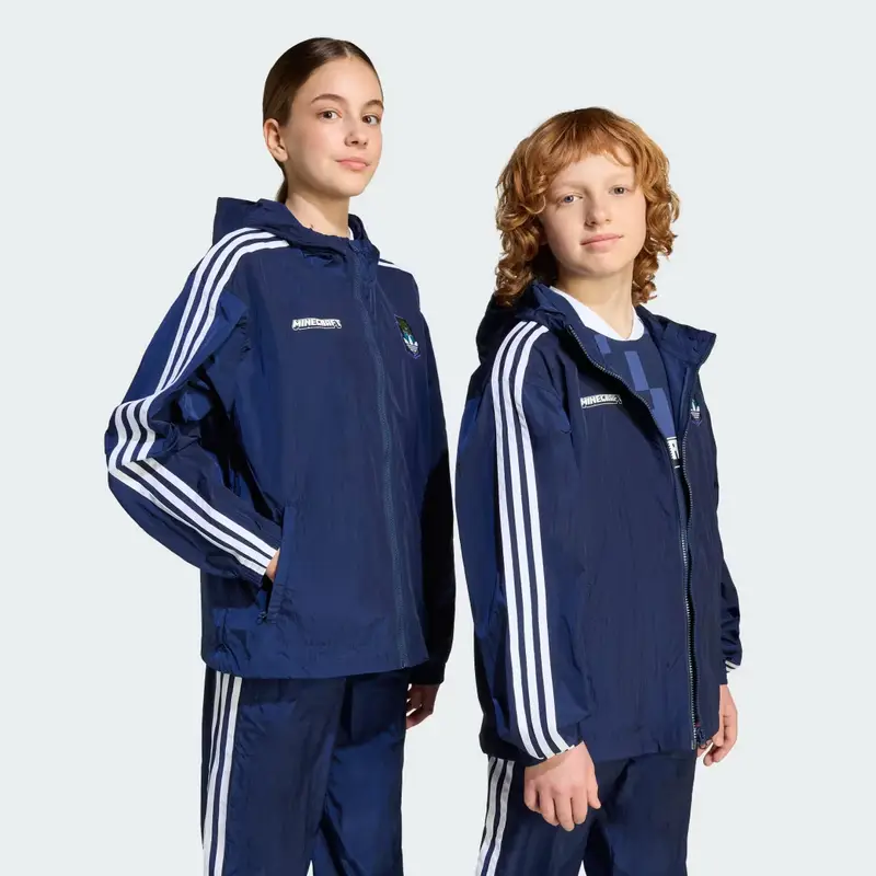 Windbreaker adidas Originals X Minecraft Kids Night Indigo