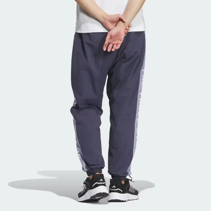 Wording Loose Fit Wrinkled Nylon Woven Brushed Tricot Lined Pants (Gender Neutral) Shadow Navy miniatura 2
