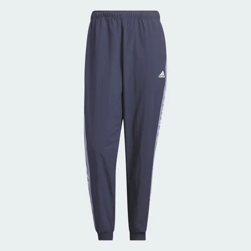 Wording Loose Fit Wrinkled Nylon Woven Brushed Tricot Lined Pants (Gender Neutral) Shadow Navy miniatura 4