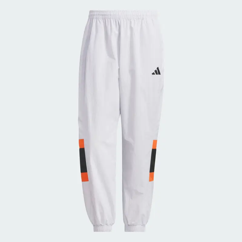 Wording Pack Loose Fit Mesh-Lined Woven Elastic Hem Joggers Dash Grey miniatura 4