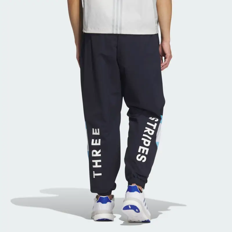 Wording Pack Loose Fit Mesh-Lined Woven Elastic Hem Joggers Legend Ink miniatura 2