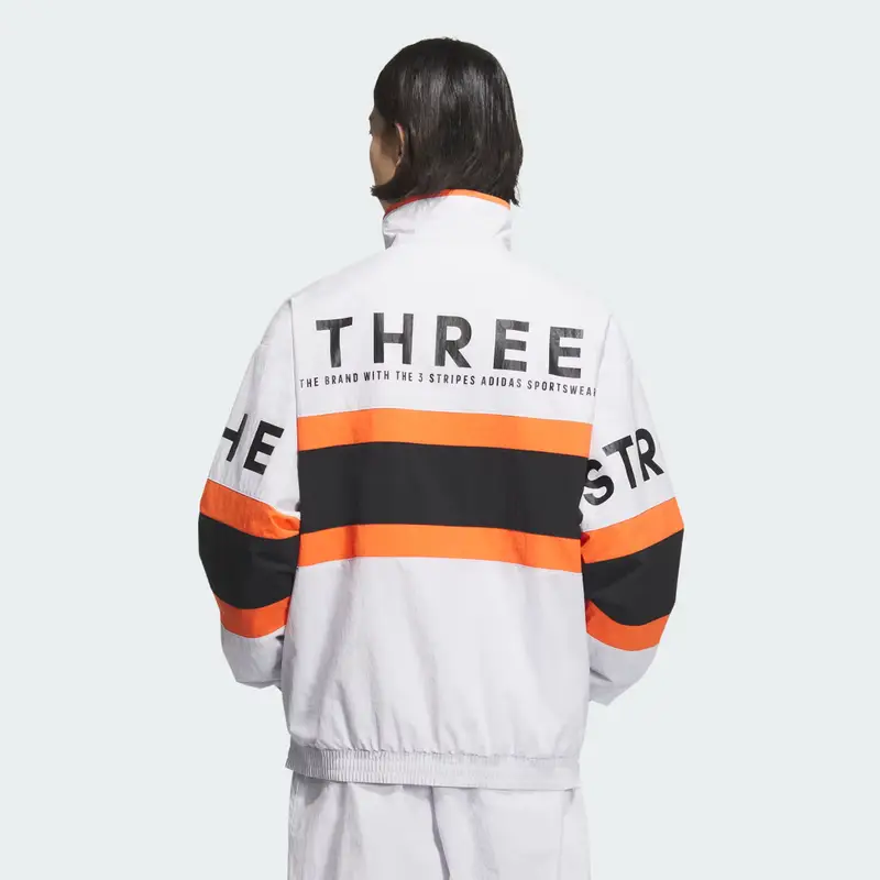 Wording Pack Loose Fit Mesh-Lined Woven Jacket Dash Grey miniatura 2