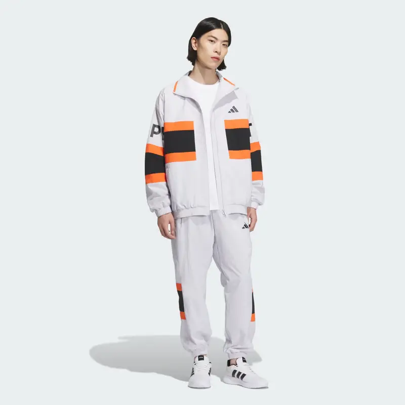 Wording Pack Loose Fit Mesh-Lined Woven Jacket Dash Grey miniatura 3