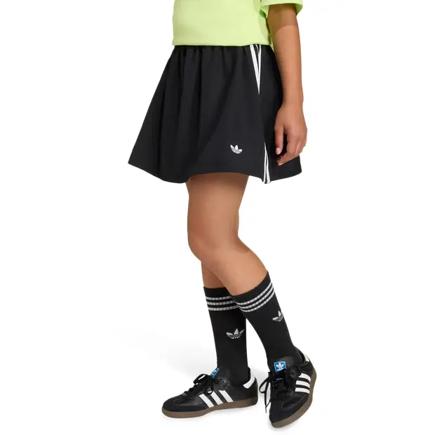 Woven Regular Wide Skirt Bambini - Gonne Nero - Mesh Black