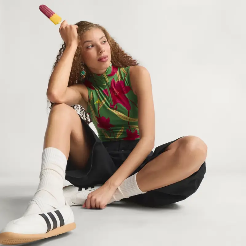 x FARM RIO BODYSUIT Preloved Lime