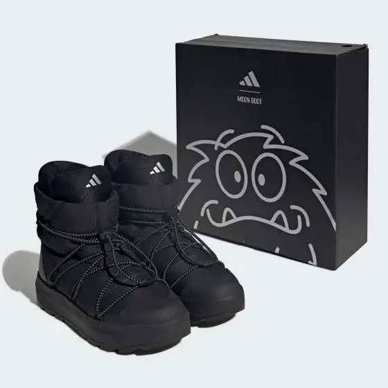 stivali adidas x moonboot NERO miniatura 3