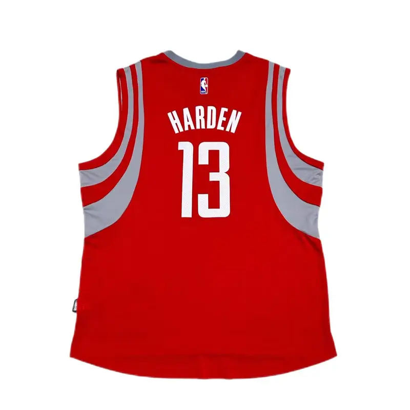 X NBA Collaborazione Harden Houston Rockets Maglia Unisex Maglia Rossa 7470A-3RK-K92072 S miniatura 2