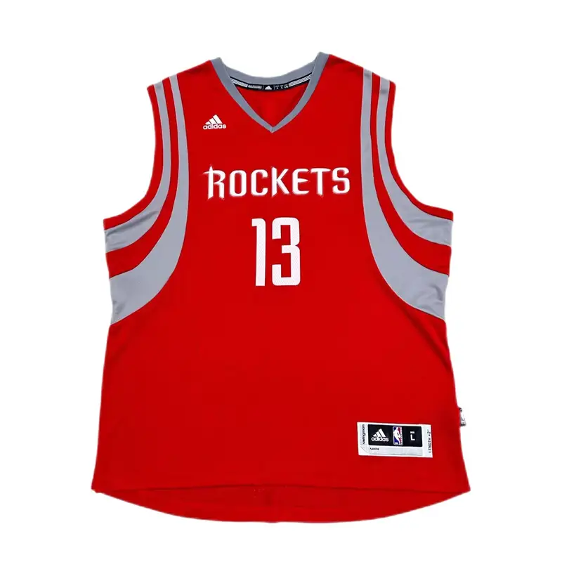 X NBA Collaborazione Harden Houston Rockets Maglia Unisex Maglia Rossa 7470A-3RK-K92072 S