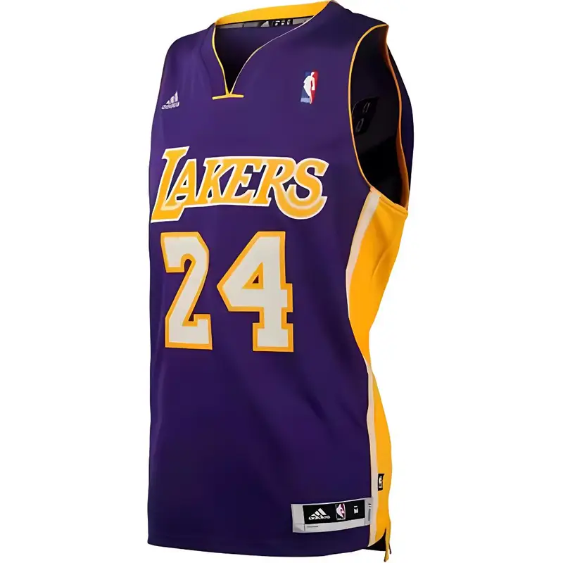 X NBA Collaborazione Kobe Lakers 24 Edizione Fan Felpa con Cappuccio Senza Maniche Morbida e Comoda Lettere Unisex Top Viola U08938 L