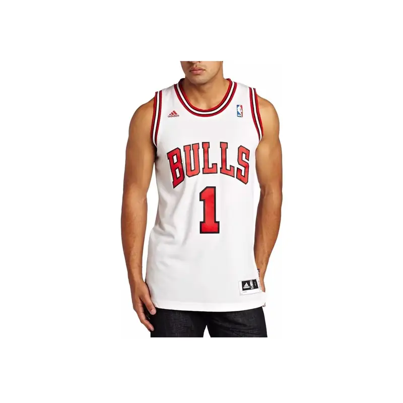 Adidas Maglia Unisex Ricamata Swingman Fan Edition Bulls 1 Bianco miniatura 2