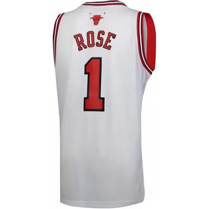 Adidas Maglia Unisex Ricamata Swingman Fan Edition Bulls 1 Bianco miniatura 3