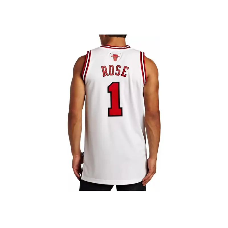 Adidas Maglia Unisex Ricamata Swingman Fan Edition Bulls 1 Bianco miniatura 5