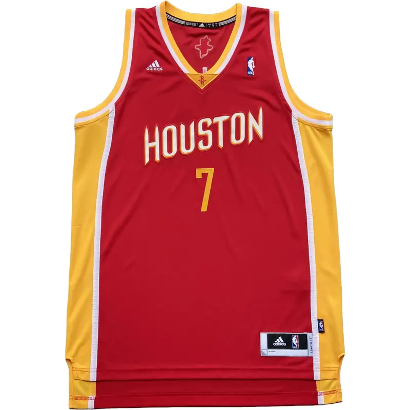 X NBA Houston Rockets Swingman Fan Edition Jeremy Lin Scollo a V Moda Canotta da Basket Senza Maniche Morbida Unisex Maglia Rossa L84577 L