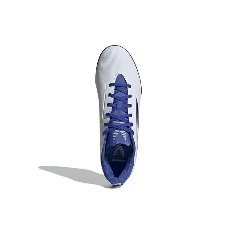 X Speedflow 4 Punta Tonda Allacciatura TF (Tacchetti in gomma) Terreno Duro Erba Artificiale Scarpe da Calcio Resistenti Scarpe da Calcio Unisex Bianco Blu GW7531 43⅓ miniatura 2