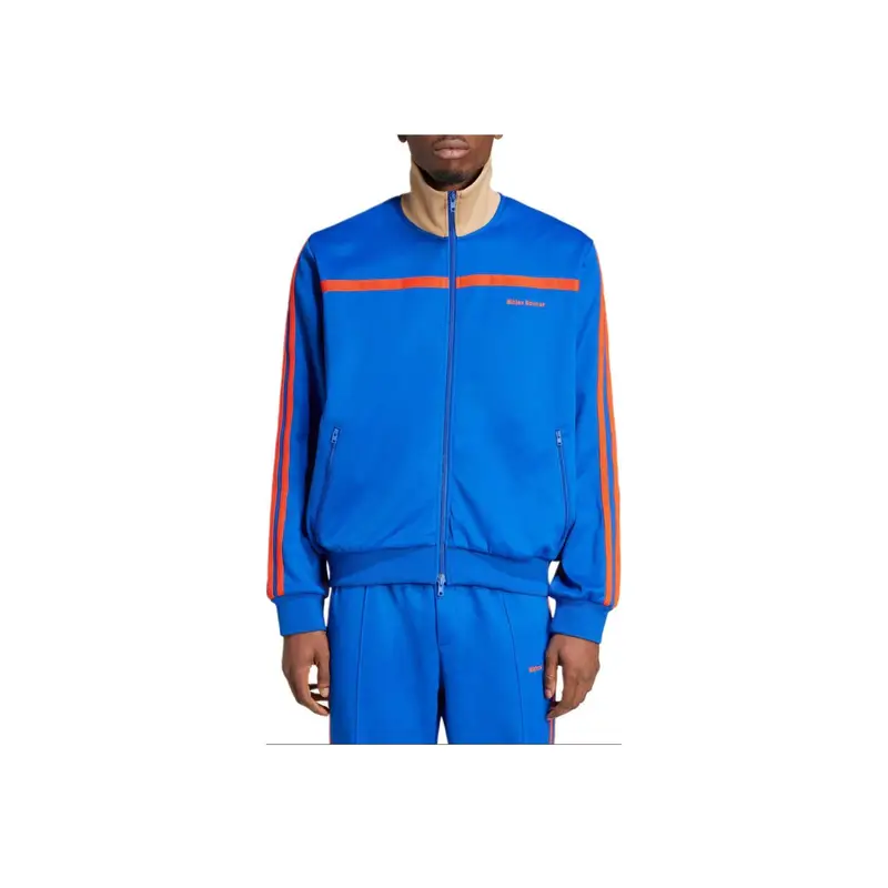 x Wales Bonner Nuova Giacca da Tuta in Maglia Blu Uomo Capispalla IW1179 L miniatura 5