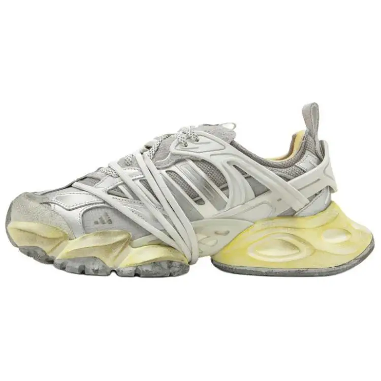 XLG RUNNER DELUXE Ammortizzazione, Traspirante, Termico Scarpe da Corsa Casual Basse da Città per Pendolarismo Unisex Sneakers Grigie JR9631 44