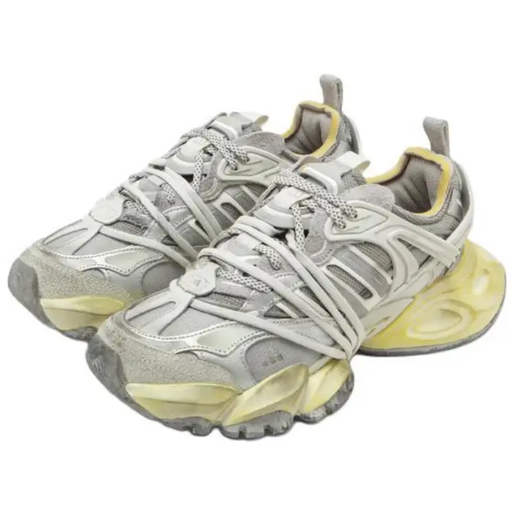 XLG RUNNER DELUXE Ammortizzazione, Traspirante, Termico Scarpe da Corsa Casual Basse da Città per Pendolarismo Unisex Sneakers Grigie JR9631 46⅔ miniatura 3