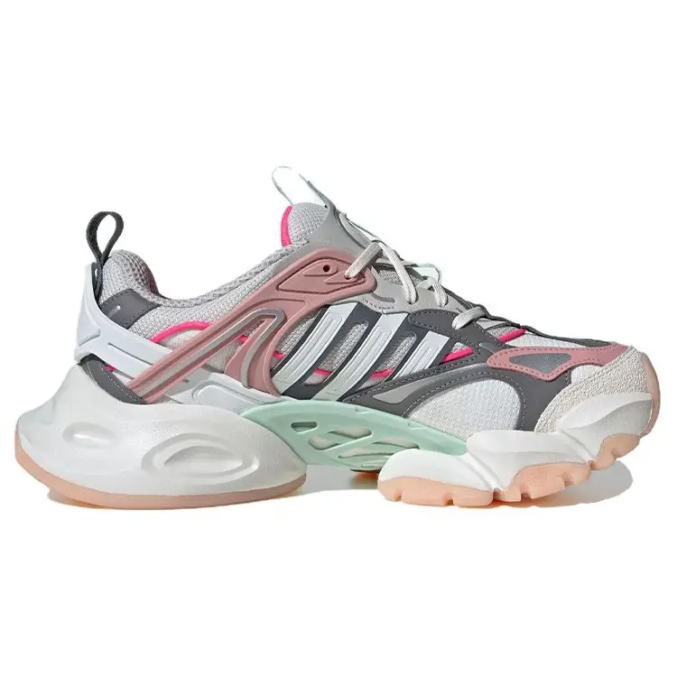 XLG Runner Deluxe Bianco Grigio Rosa Sneakers Unisex Grigio Chiaro Grigio Scuro IH7797 42 miniatura 3