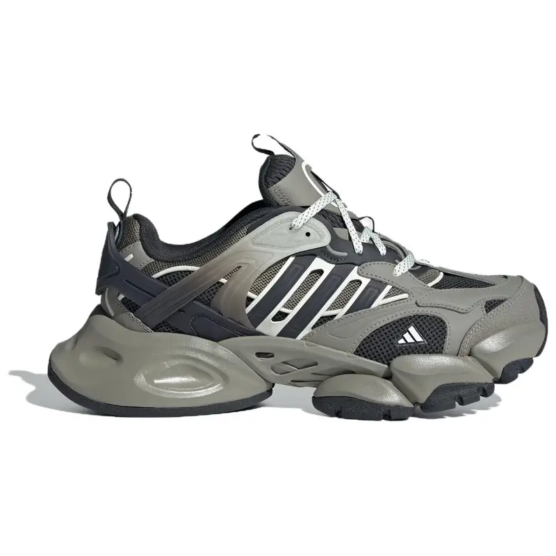 XLG Runner Deluxe Grigio Nero Sneakers Unisex Argento-Ciottolo Carbonio Avorio JR8078 35⅔ miniatura 2