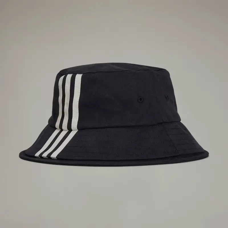 Y-3 3-Stripes Bucket Hat Black miniatura 2