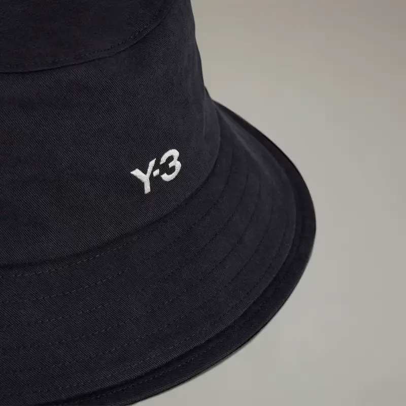 Y-3 3-Stripes Bucket Hat Black miniatura 4