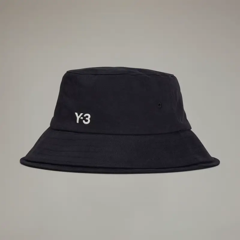 Y-3 3-Stripes Bucket Hat Black
