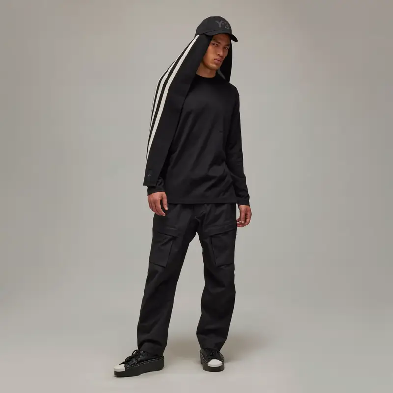 Y-3 a maniche lunghe Black miniatura 4