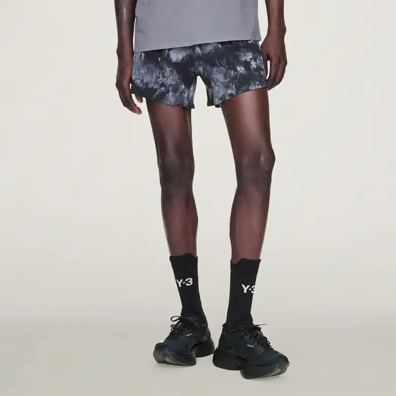 Y-3 AOP Pantaloncini da running Black miniatura 4