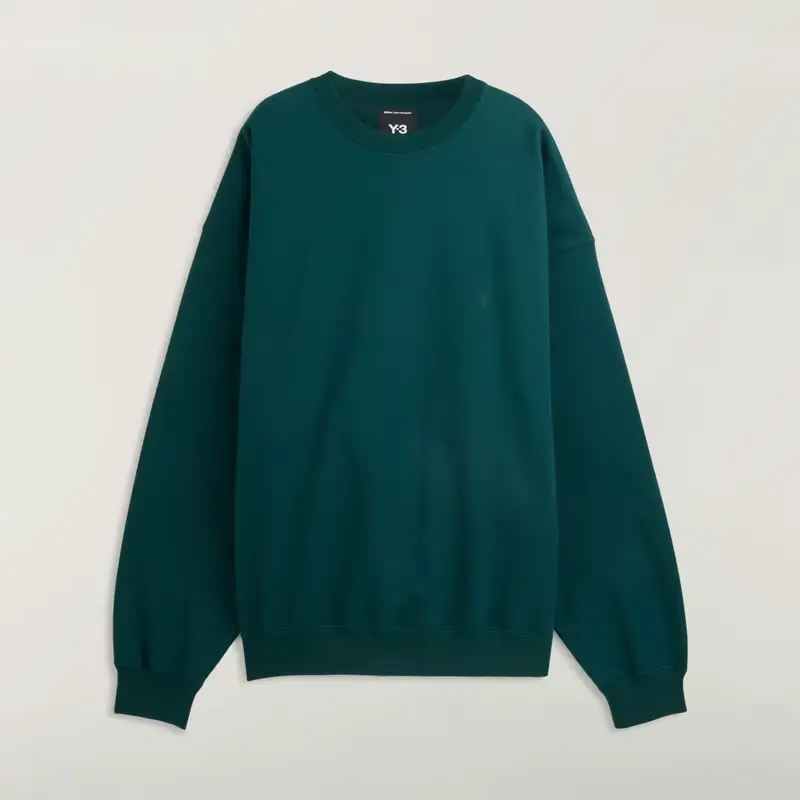 Y-3 Brushed Terry Crew Sweatshirt Aurora Ivy