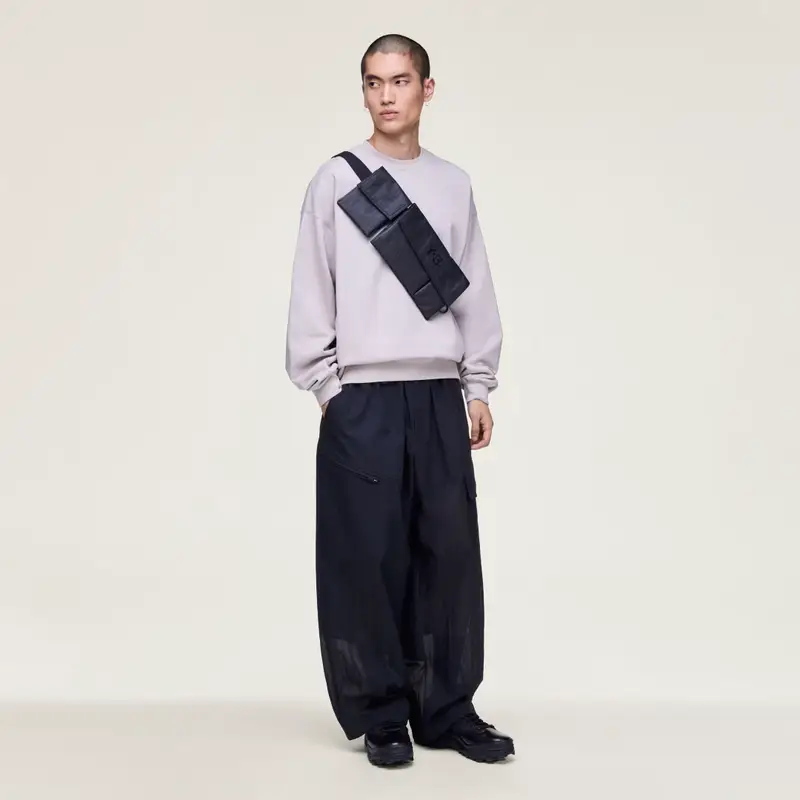 Y-3 Brushed Terry Crew Sweatshirt Light Brown miniatura 4