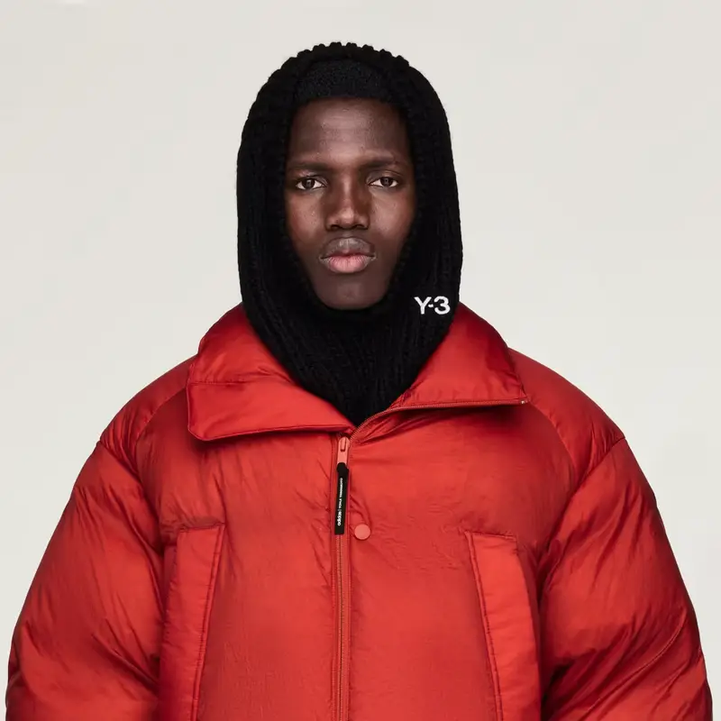 Y-3 Cappuccio in maglia Black